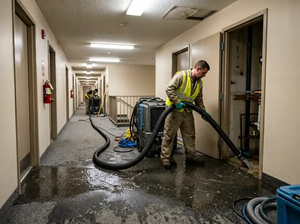 multi-unit-apartment-hallway-f-005 — frequently asked questions, Emergency Burst Pipe Water Extraction & Removal in Verde Vi…